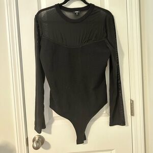Worn once! Like new! Sweater and mesh bodysuit